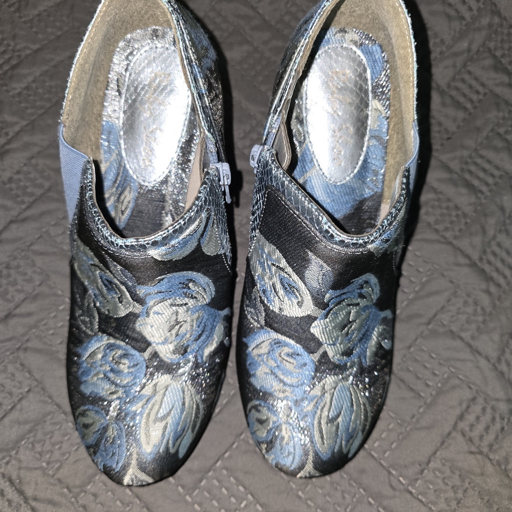 Blue Snakeskin Heels by Ruby Shoos